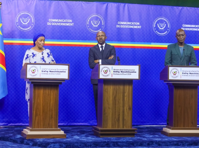Masculinité positive oblige, RDC : Muyaya, Bazaïba et Roger Kamba font bloc derrière Judith Suminwa Tuluka pour la réussite du grand combat !